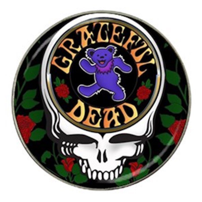Grateful Dead Heavy Metal Bear High Quality Metal Chrome Hat Clip Ball Marker (4 pack)