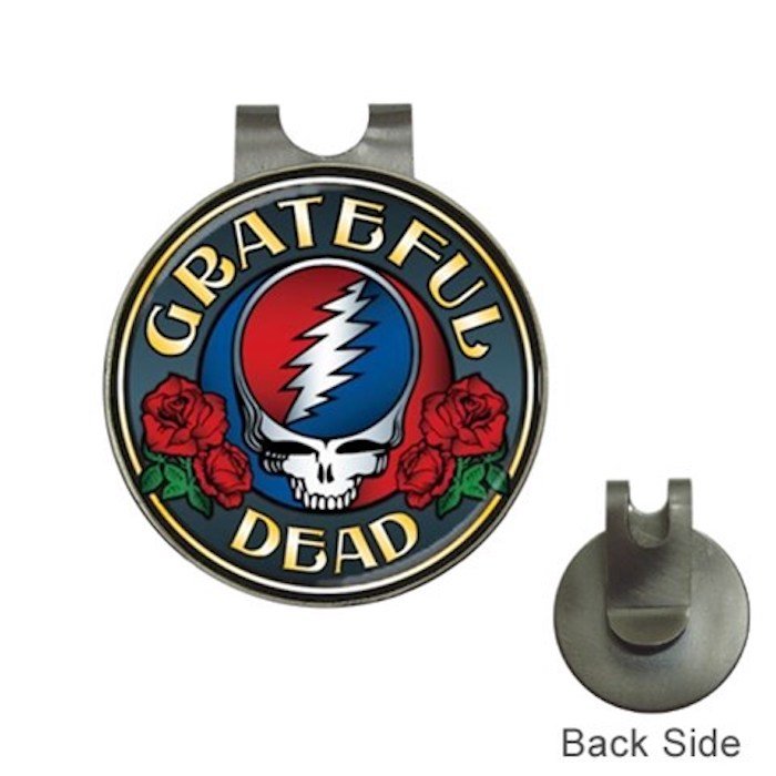 Grateful Dead Roses High Quality Metal Chrome Golf Ball Hat Clip
