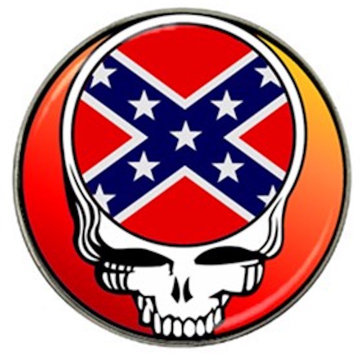 Grateful Dead Dixie Skull High Quality Metal Chrome Hat Clip Ball Marker (4 pack)