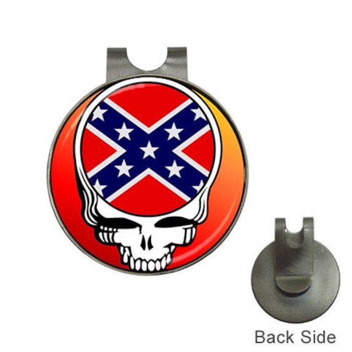 Grateful Dead Dixie Skull High Quality Metal Chrome Golf Ball Hat Clip