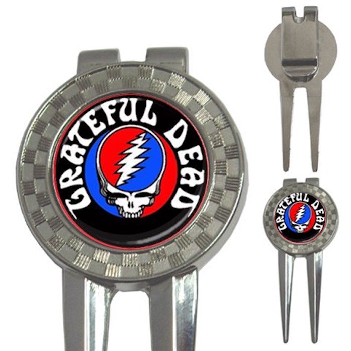 Grateful Dead Music Band High Quality Metal Chrome 3-in-1 Golf Divot