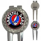 Grateful Dead Music Band High Quality Metal Chrome 3-in-1 Golf Divot