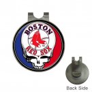Grateful Dead Boston Red Sox High Quality Metal Chrome Golf Ball Hat Clip