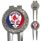 Grateful Dead Boston Red Sox High Quality Metal Chrome 3-in-1 Golf Divot