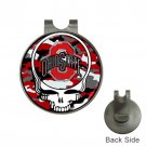 Grateful Dead Ohio State  High Quality Metal Chrome Golf Ball Hat Clip