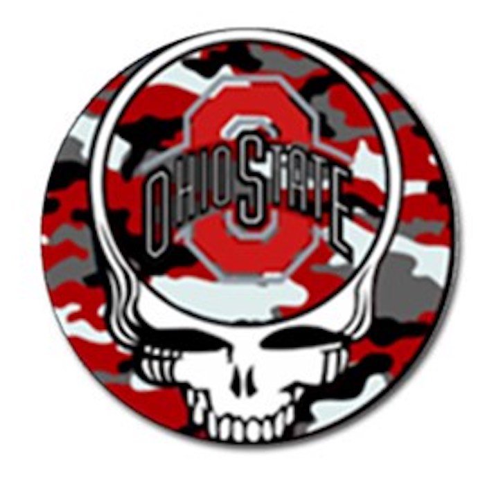 Grateful Dead Ohio State High Quality Metal Chrome 4 Golf Ball Marker
