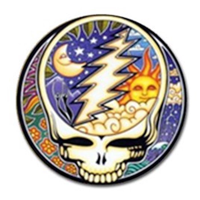 Grateful Dead Cosmic High Quality Metal Chrome 4 Golf Ball Marker