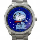 Cute Snoopy Stars Unisex Sport Metal Watch
