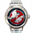 Ghostbusters Movie Logo Ladies Round Italian Charm Watch