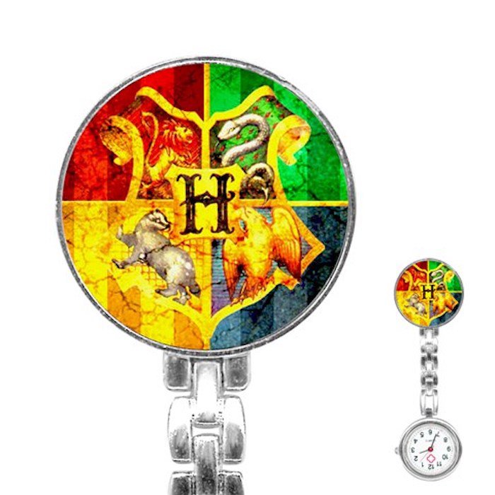 Harry Potter Hogwarts Crest Stainless Steel Nurses Watch