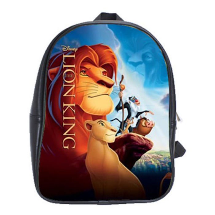 Hakuna Matata The Lion King School Leather Backpacks Notebook Bags