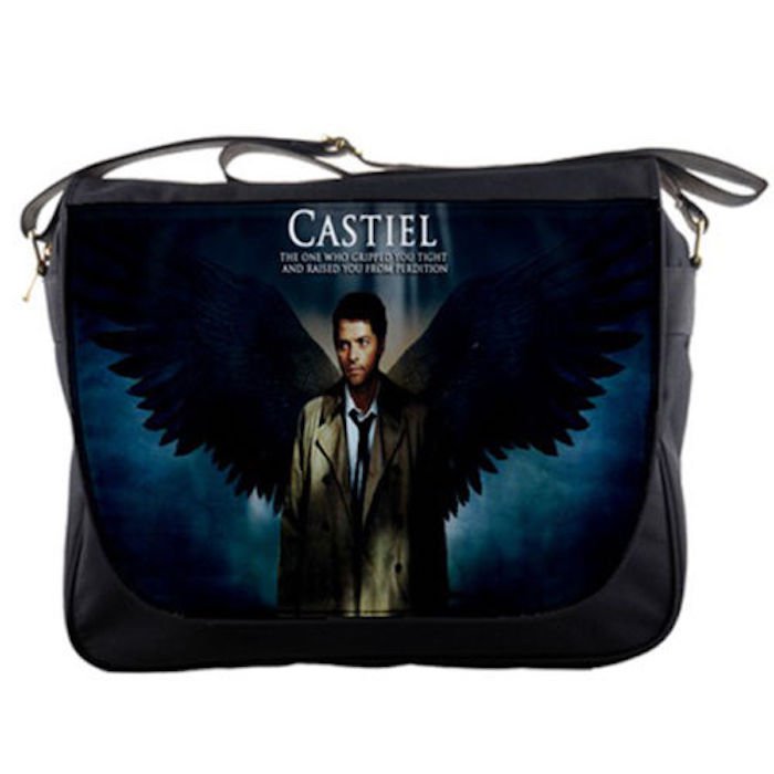 Supernatural Castiel Angel Unisex School Messenger Bag Shoulder Notebook Travel Bags