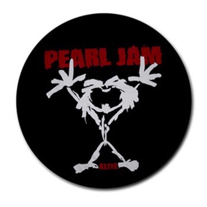 Pearl Jam Rubber Round Coaster (4 pack)