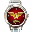Wonder WomanLogo Round Italian Charm Watch