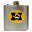 Missouri Tiger football 6 oz Stainless Steel Hip Flask