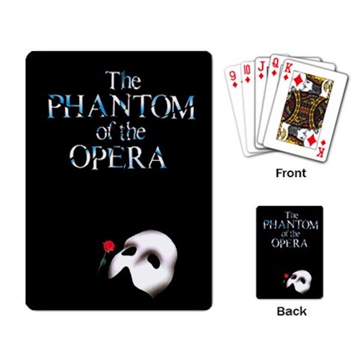 The Phantom Of Opera Custom Playing Cards Single Design
