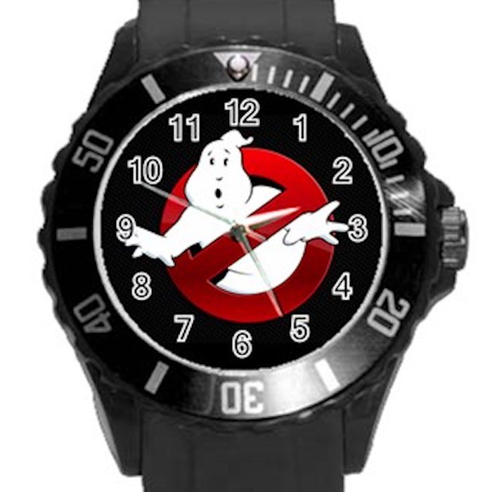Ghostbusters Movie Black Round Plastic Sport Watch