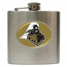 Purdue University Logol 6 oz Stainless Steel Hip Flask