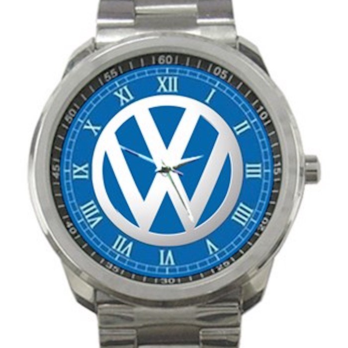 Volkswagon Car Logo Unisex Stainless Steel Sport Metal Watch