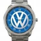 Volkswagon Car Logo Unisex Stainless Steel Sport Metal Watch