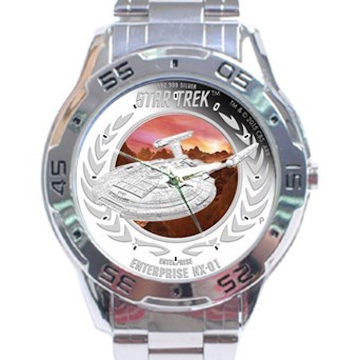 Star Trek Enterprise NX-01 Stainless Steel Analogue Watch