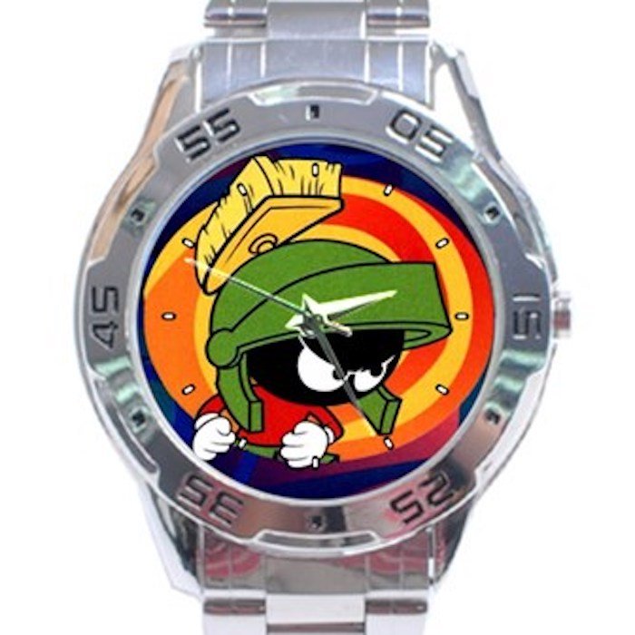 Marvin The Martian Stainless Steel Analogue Watch