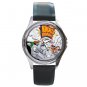 Bugs Bunny & Tasmanian Devil Unisex Round Silver Metal Watch