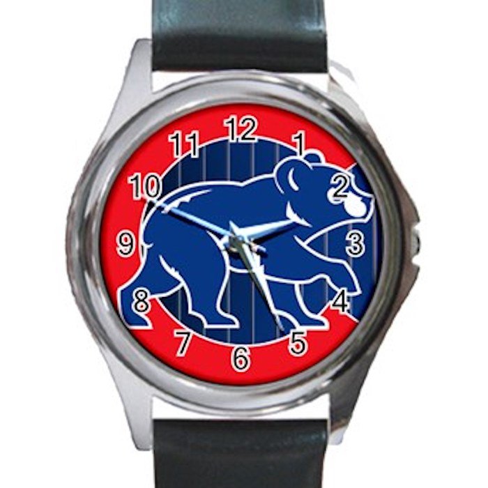 Chicago Bears Unisex Round Silver Metal Watch
