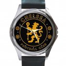 Chelsea F.C. Unisex Round Silver Metal Watch