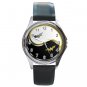 Batman & Wonder Woman Yin and yang Unisex Round Silver Metal Watch
