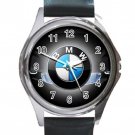 Nice BMW Car Logo Unisex Round Silver Metal Watch