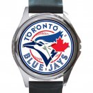 Toronto Blue Jays Baseball Team Unisex Round Silver Metal Watch