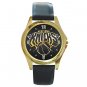 New York Knicks Basketball Logo Unisex Round Gold Metal Watch