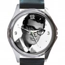 Buddy Holly American Musician Unisex Round Silver Metal Watch