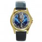 USS Voyager Intrepid Class Unisex Round Gold Metal Watch