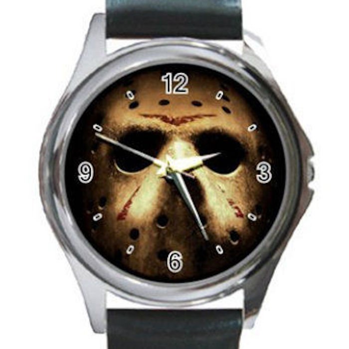 Friday the 13th Unisex Round Silver Metal Watch
