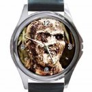 LUCIO FULCI ZOMBIE CULT HORROR Unisex Round Silver Metal Watch