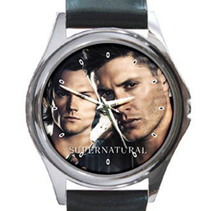 New Supernatural Movie Unisex Round Silver Metal Watch