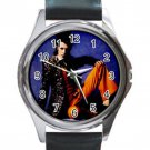 VINTAGE 1980'S DAVID BOWIE Unisex Round Silver Metal Watch
