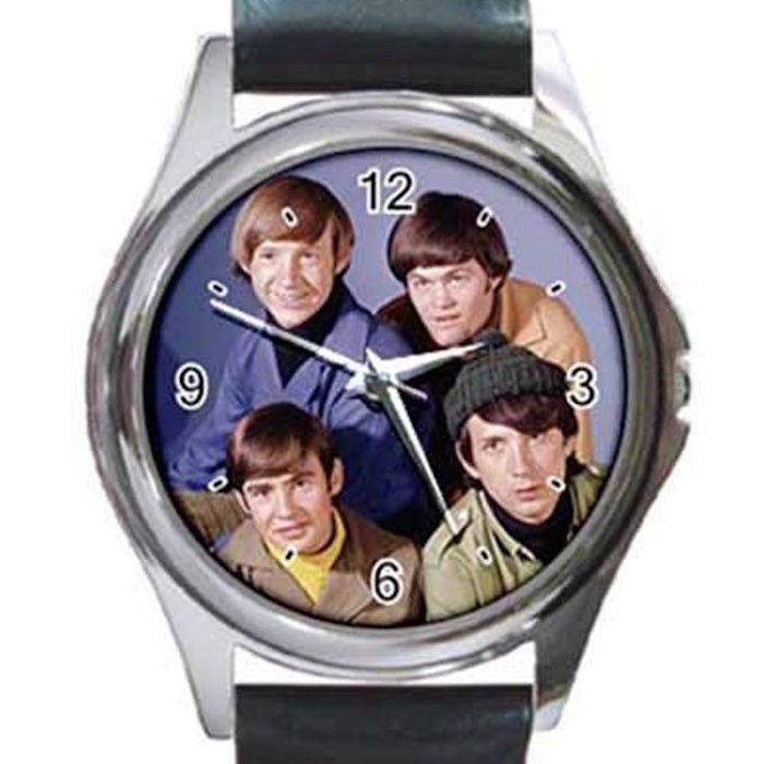 THE MONKEES PETER DAVY MICKY MIKE Unisex Round Silver Metal Watch