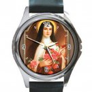 Saintly Souvenirs St. Therese of Lisieux Unisex Round Silver Metal Watch