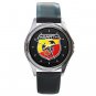 New ABARTH LOGO Unisex Round Silver Metal Watch