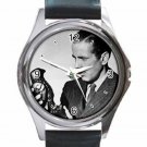 HUMPHREY BOGART MALTESE FALCON Unisex Round Silver Metal Watch