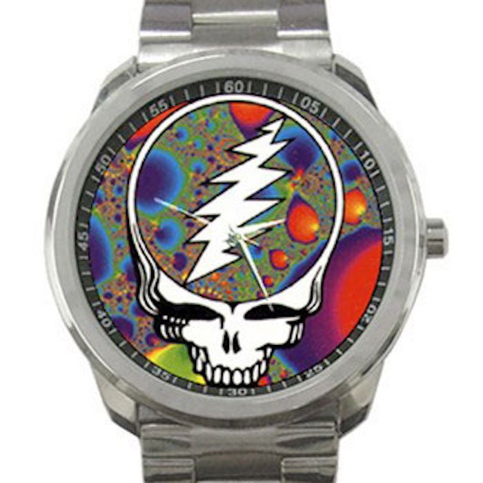 Grateful Dead - Steal Your Face - Fractal Unisex Sport Metal Watch