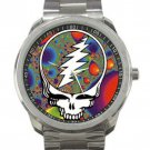 Grateful Dead - Steal Your Face - Fractal Unisex Sport Metal Watch