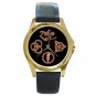 Led Zeppelin Symbols Unisex Round Gold Metal Watch