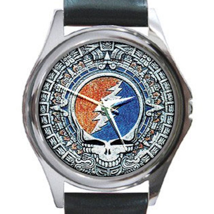 Grateful Dead - Steal Your Face - Aztec Unisex Round Silver Metal Watch