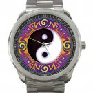 Yin Yang Tribal Unisex Sport Metal Watch