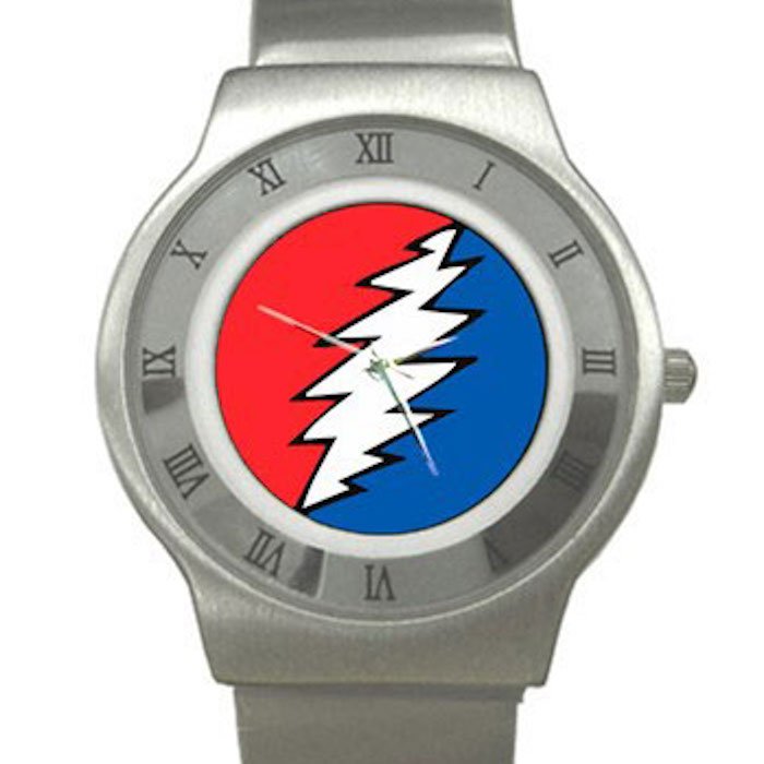 Grateful Dead - Bolt - Chrome Roman Dial Unisex Ultra Slim Watch