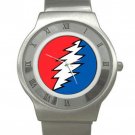 Grateful Dead - Bolt - Chrome Roman Dial Unisex Ultra Slim Watch